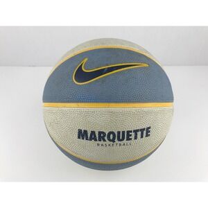 Nike Marquette Basketball Rubber Blue/Yellow/White Size 6‎ 28.5"